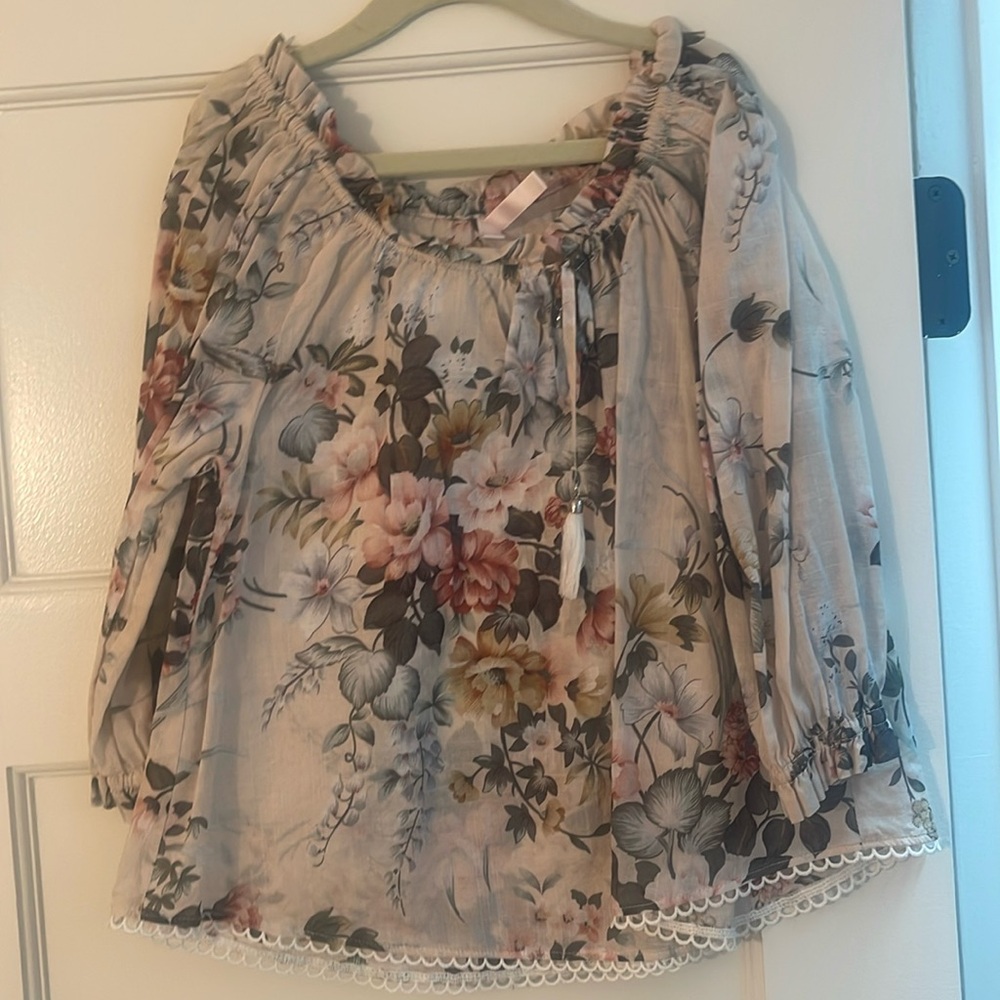 ZIMMERMAN girls floral top size 6